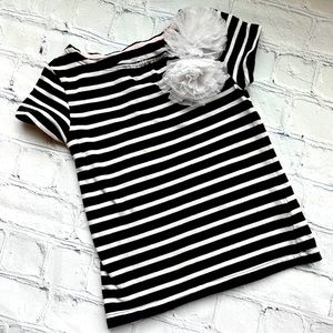 Joe Fresh Striped Tee with Flowers
